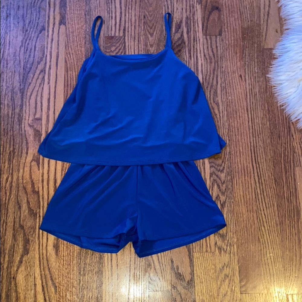 Brand new royal blue girls romper